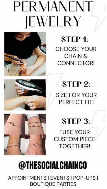 The Social Chain Co permanent jewelry styles